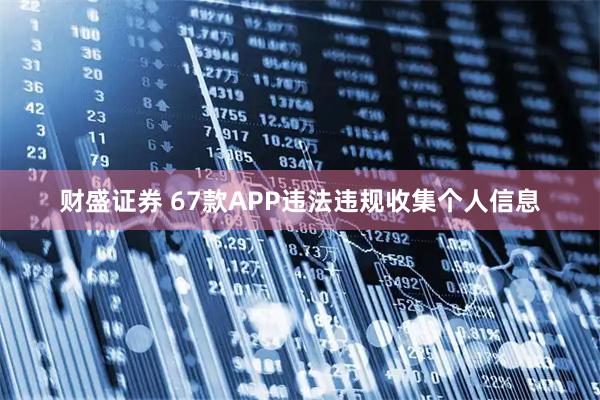 财盛证券 67款APP违法违规收集个人信息