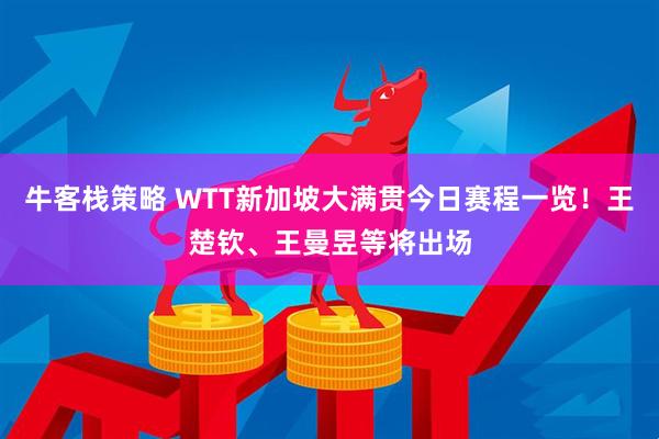 牛客栈策略 WTT新加坡大满贯今日赛程一览！王楚钦、王曼昱等将出场